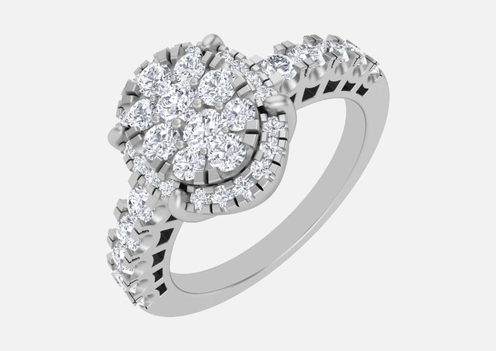 Diamond Ring Silver